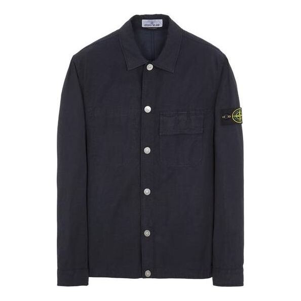 

Рубашка button down shirt 'black' Stone Island, черный