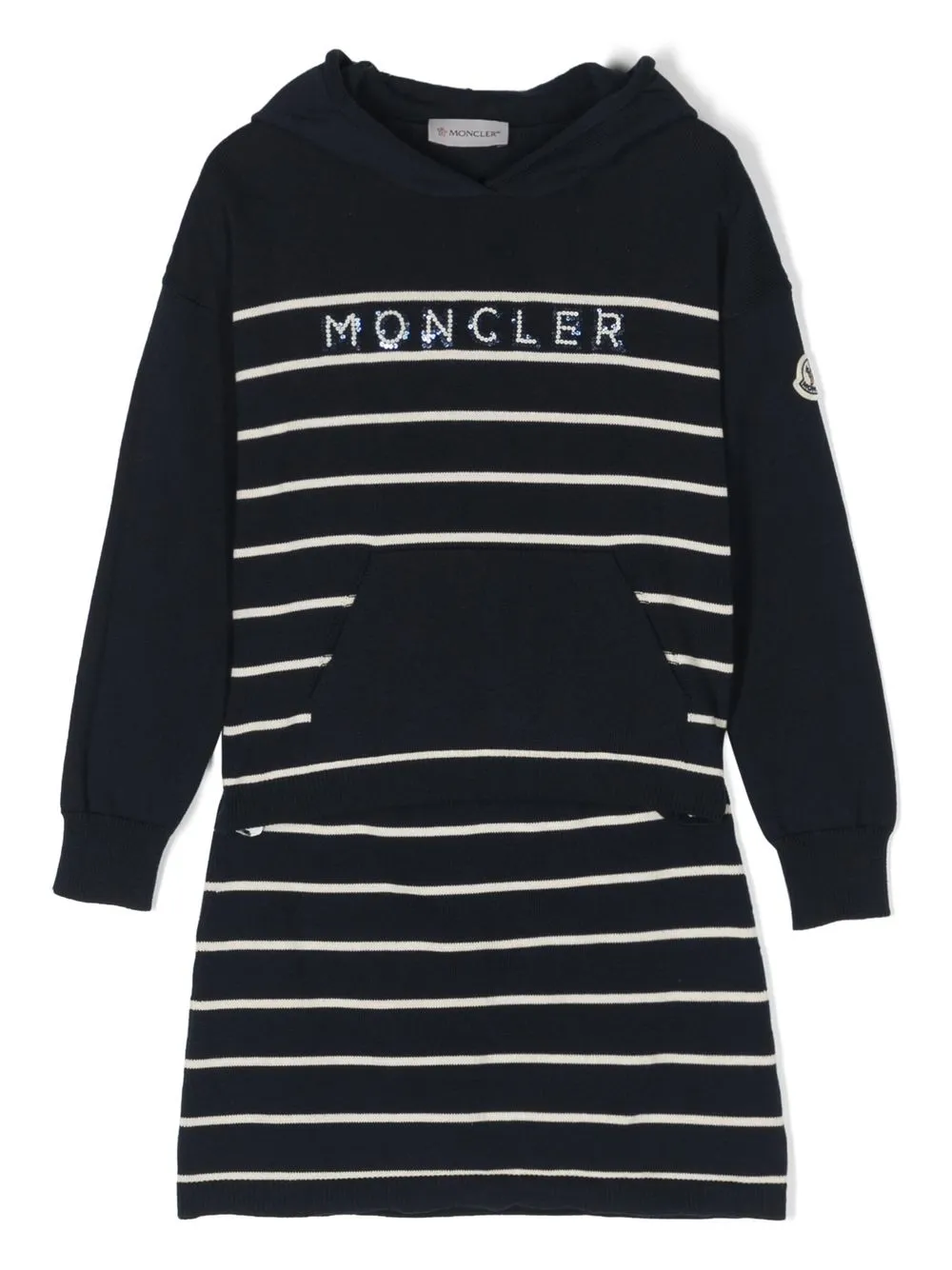

Комплект из топа и юбки в полоску Moncler Enfant, синий
