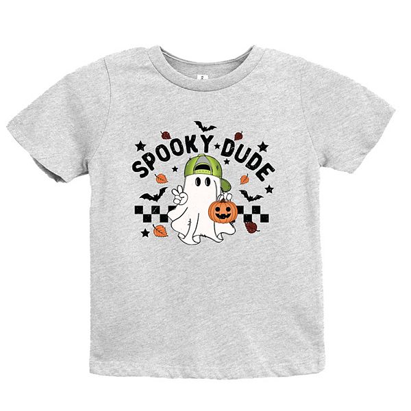 Футболка с принтом Spooky dude checkered ghost The Juniper Shop, Seafoam — фото 2