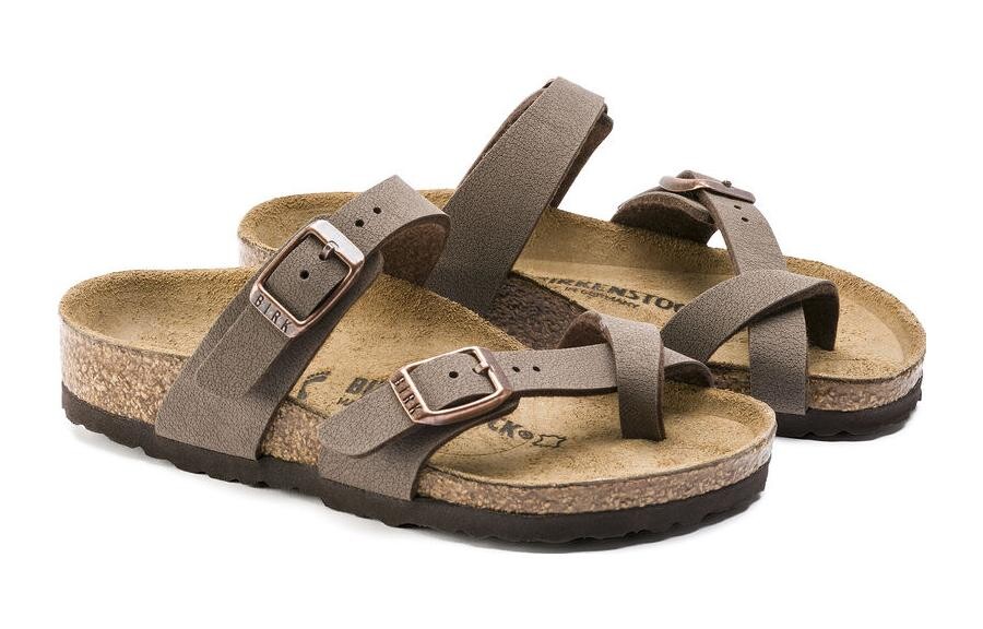 Детские шлепанцы Kids Mocha Brown Birkenstock, цвет Mocha — фото 3