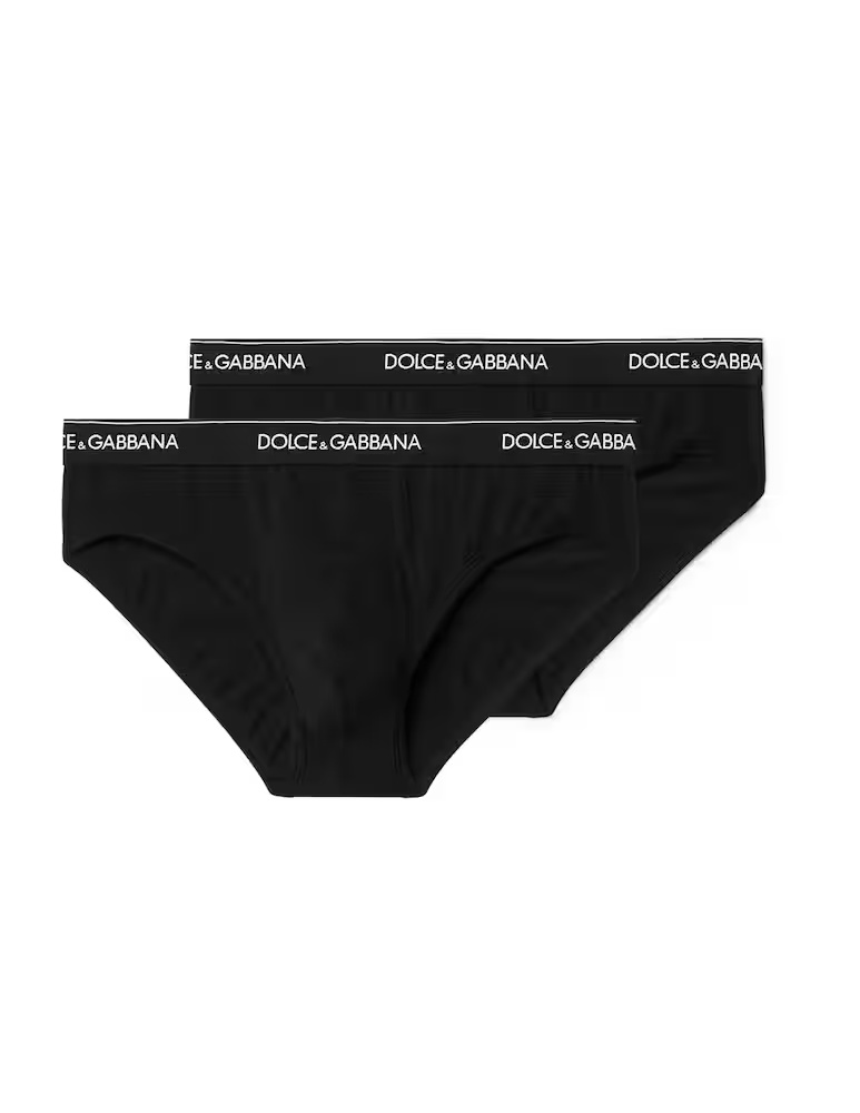 

Трусики из эластичного хлопка Dolce & Gabbana, черный