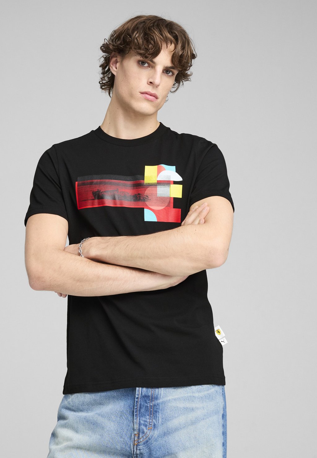 

Футболка с принтом SCUDERIA FERRARI RACE GRAPHIC Puma, черный