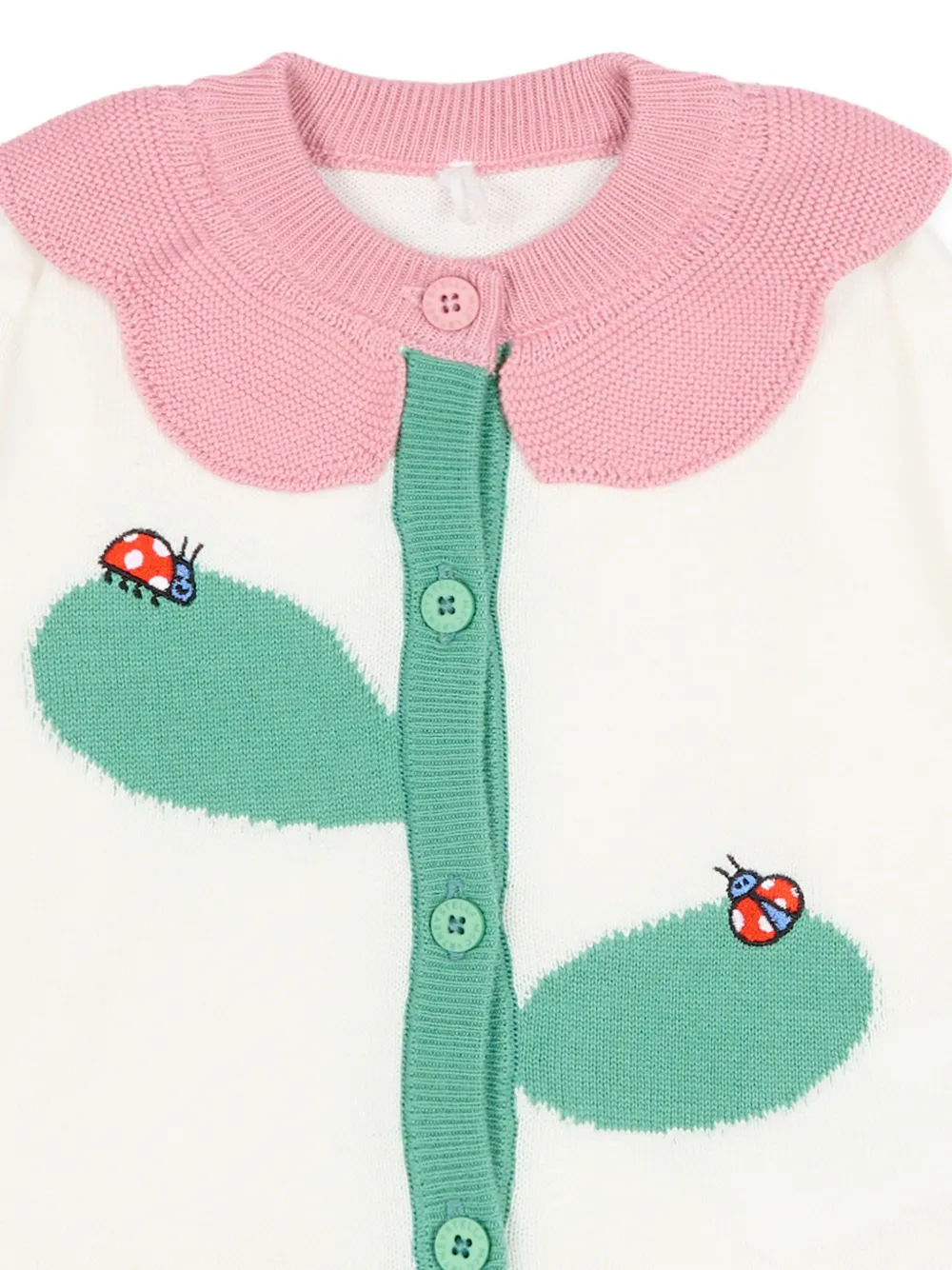 Кардиган с цветочным узором Stella Mccartney Kids, белый — фото 3