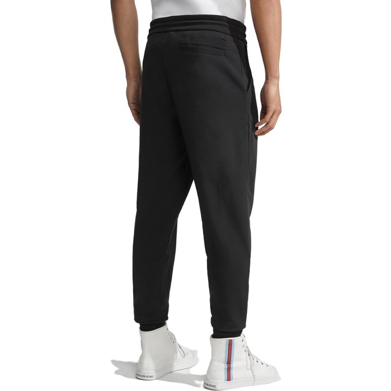 CALVIN KLEIN Вязаные спортивные штаны мужские Space Black, BEH-Space Black — фото 3