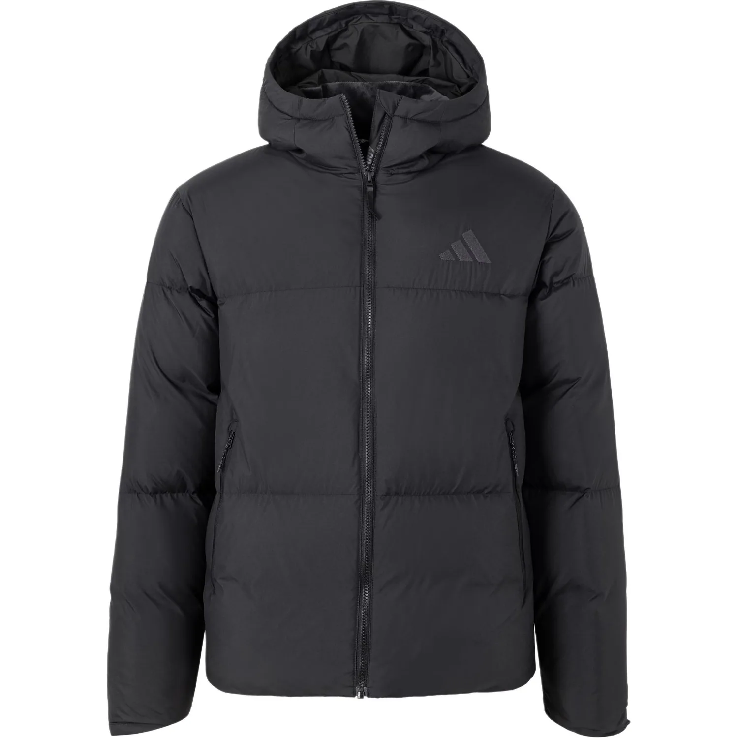 Adidas Пуховик Puffy Down Jacket мужской черный — фото 3