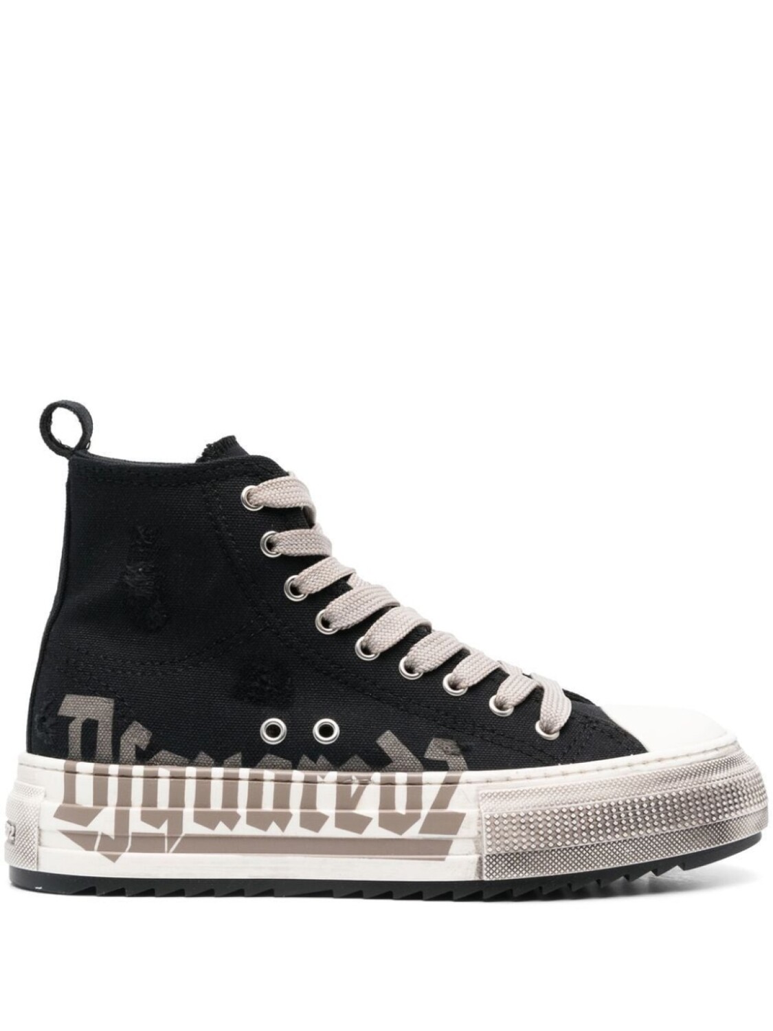 

Dsquared2 высокие кеды на платформе, черный