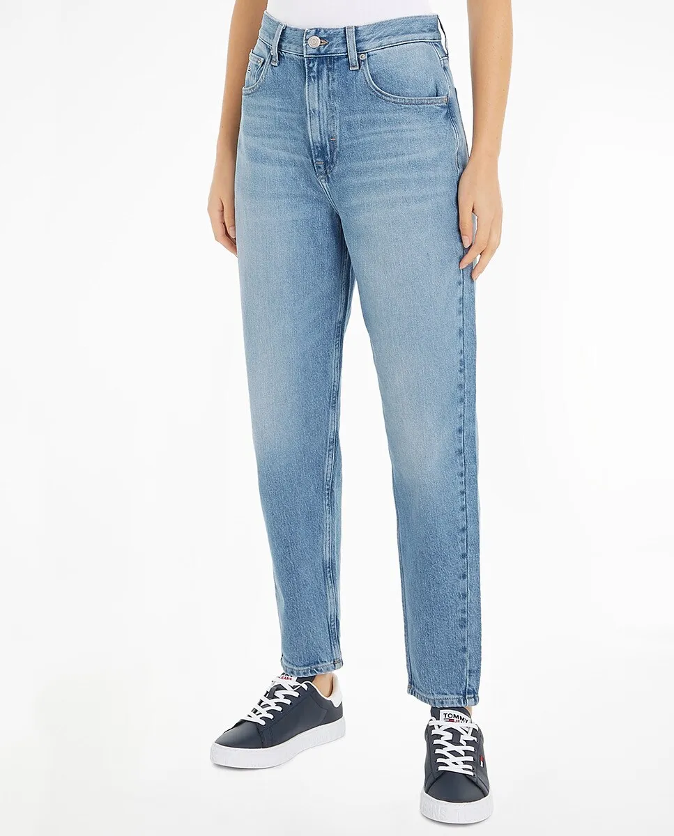 

Женские джинсы Mom Fit Tommy Jeans, светло-голубой