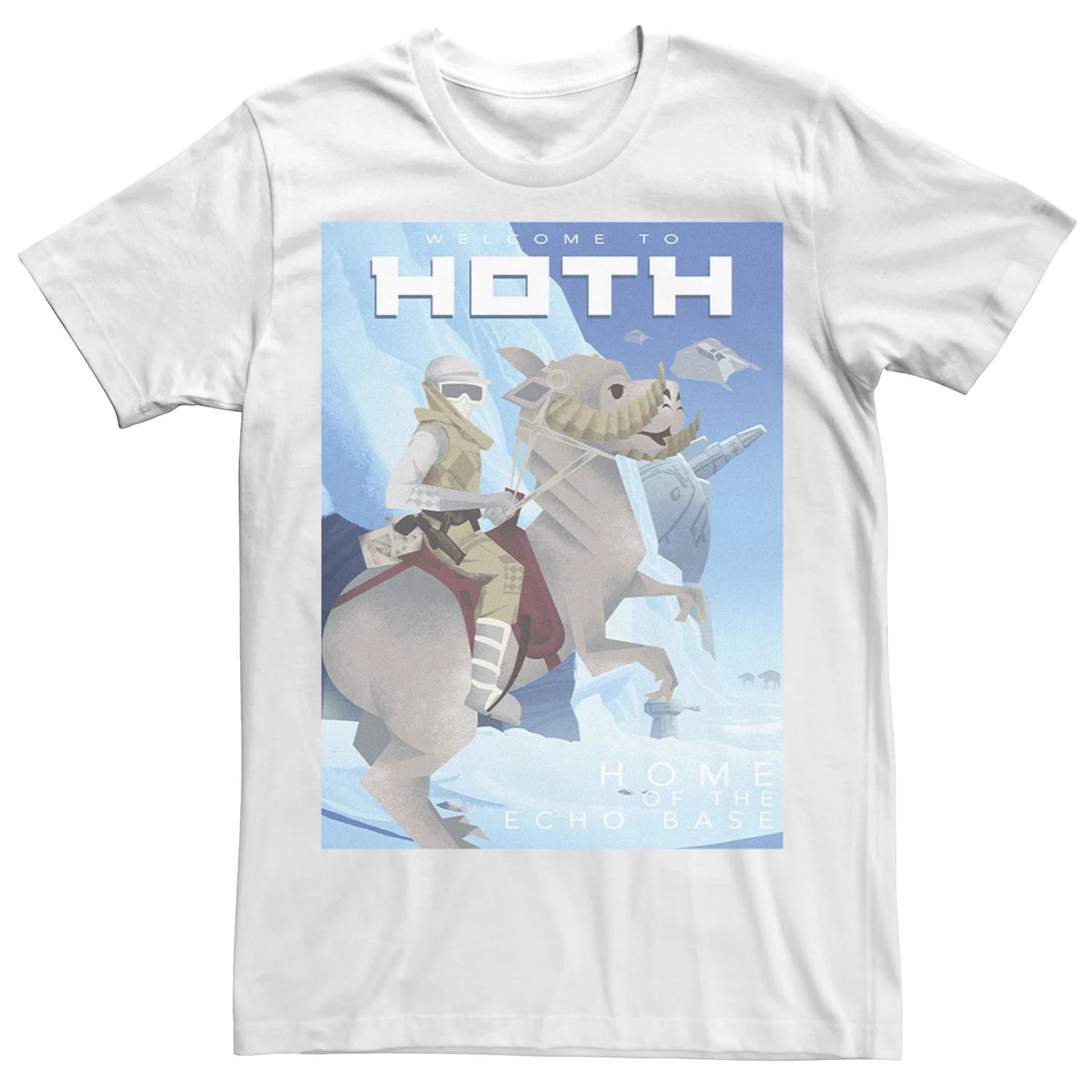 

Мужская футболка Welcome To Hoth Home Of Echo Base с геометрическим плакатом Star Wars