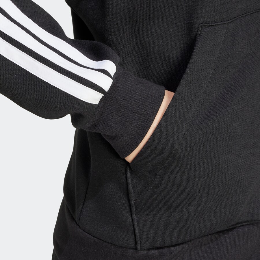 Спортивная толстовка с капюшоном на молнии ADIDAS SPORTSWEAR, черный — фото 4
