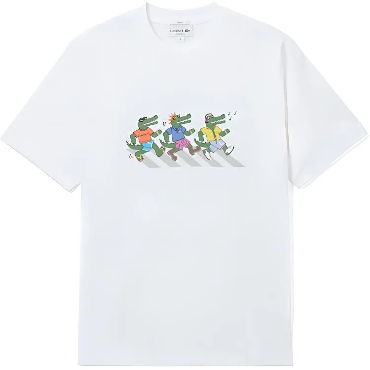 LACOSTE Футболка Unisex 001/White Crew Neck Moderate