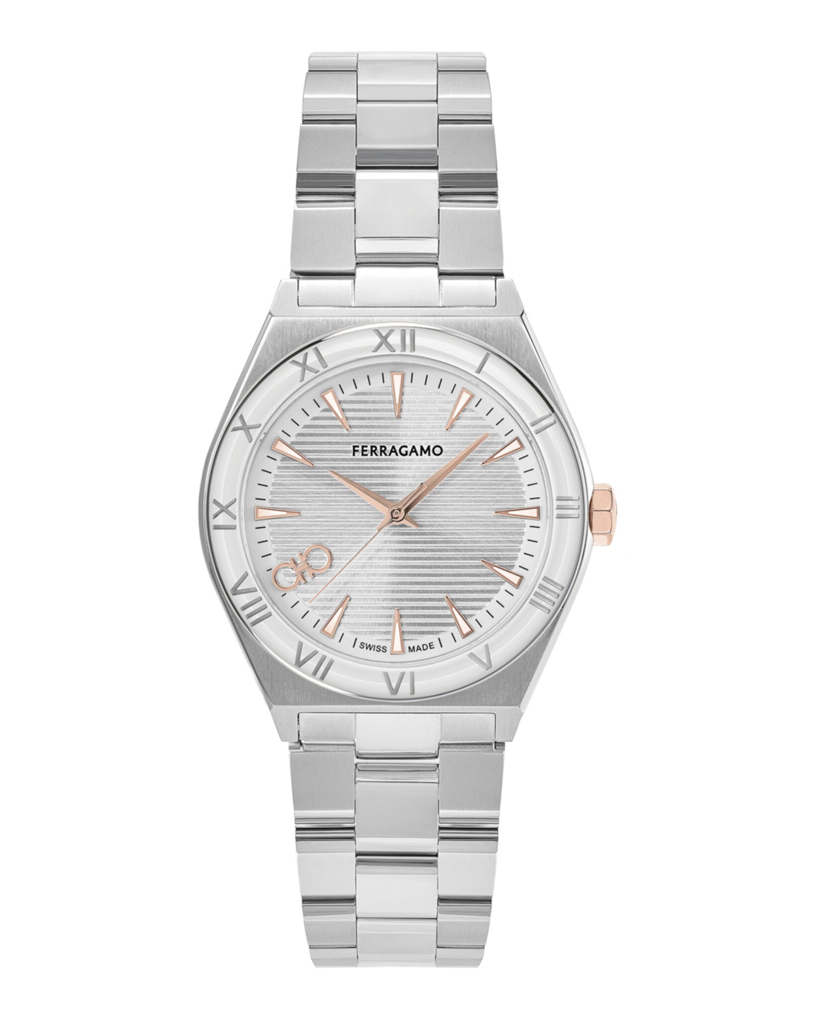 

Часы Vega Upper East Salvatore Ferragamo, цвет silver/stainless steel/silver