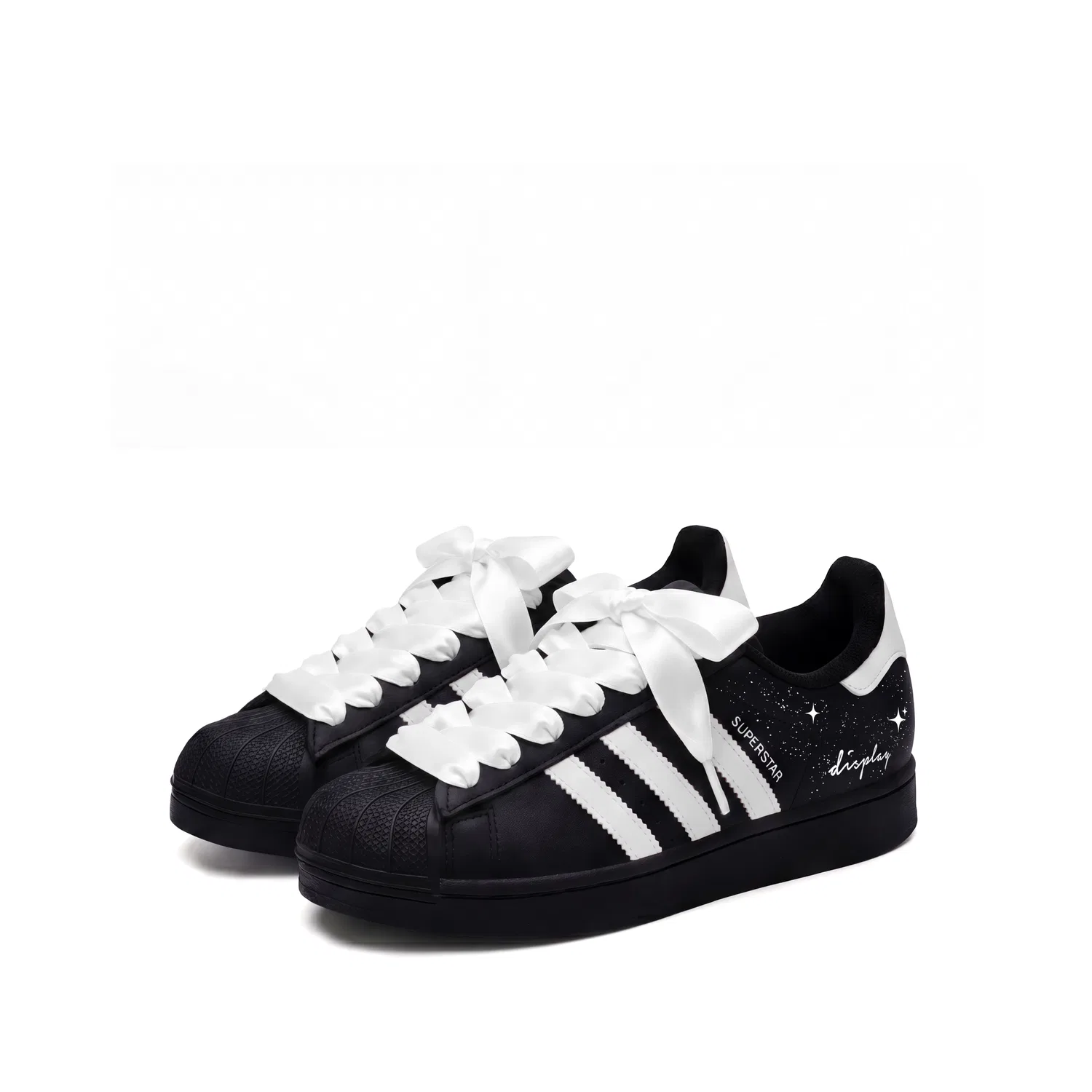 Детские кроссовки для скейтбординга Adidas Originals Superstar 2 черно-белые — фото 4