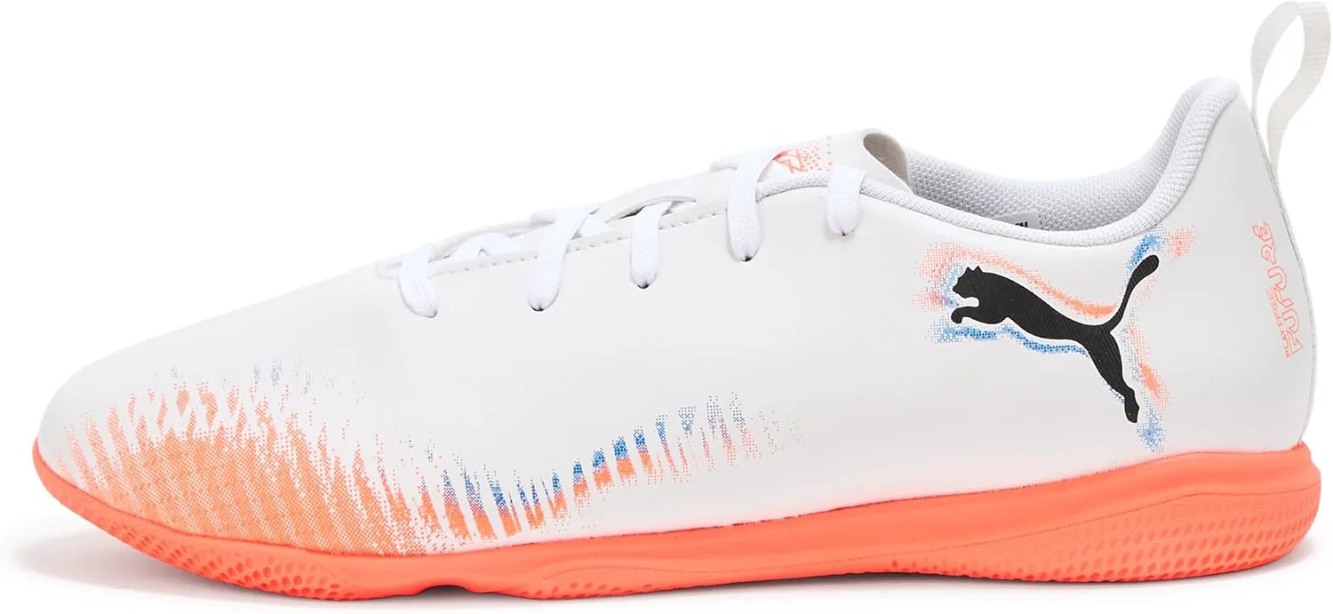 Кроссовки Puma Future Play для детей и подростков, для занятий в помещении, белый/черный/красный — фото 2