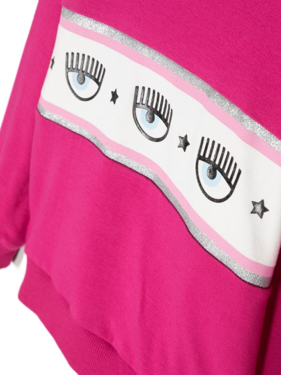 Толстовка с логотипом Eyelike Chiara Ferragni Kids, розовый — фото 3