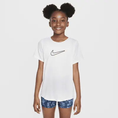 

Топ Nike One Fitted, белый/черный
