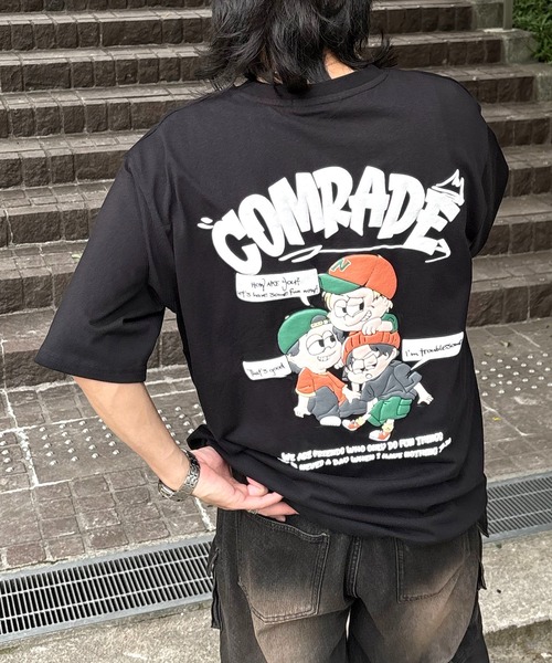 

Футболка с коротким рукавом, светящийся принт Ghost на спине, оверсайз, ручная работа, унисекс, бренд ILL'S, черный