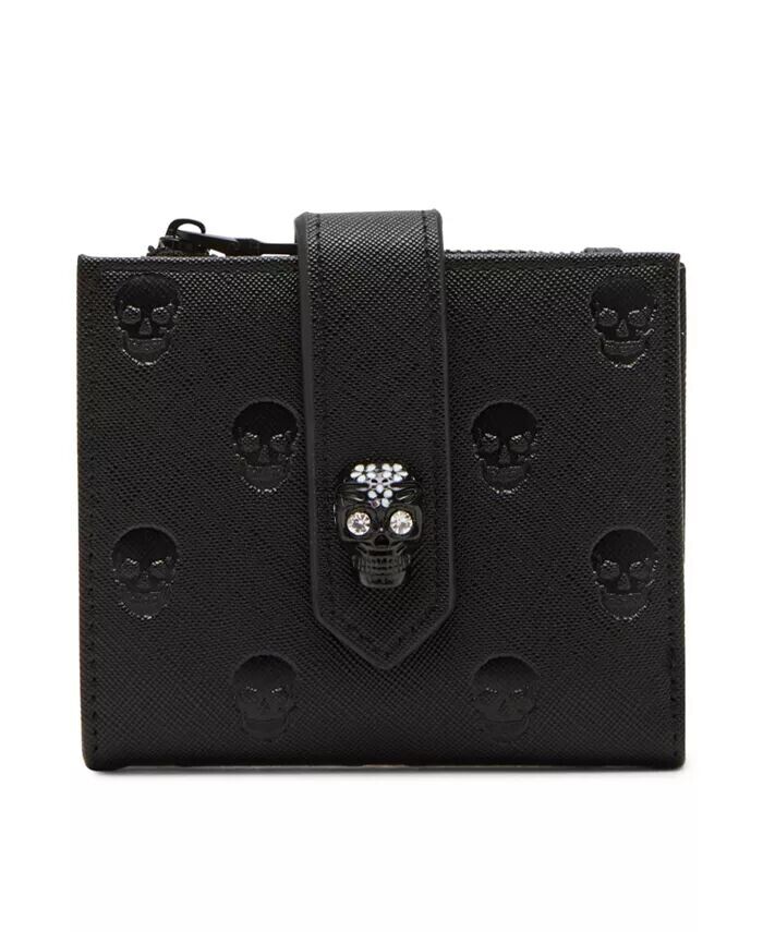 

Двойной кошелек Skullicious Betsey Johnson, черный