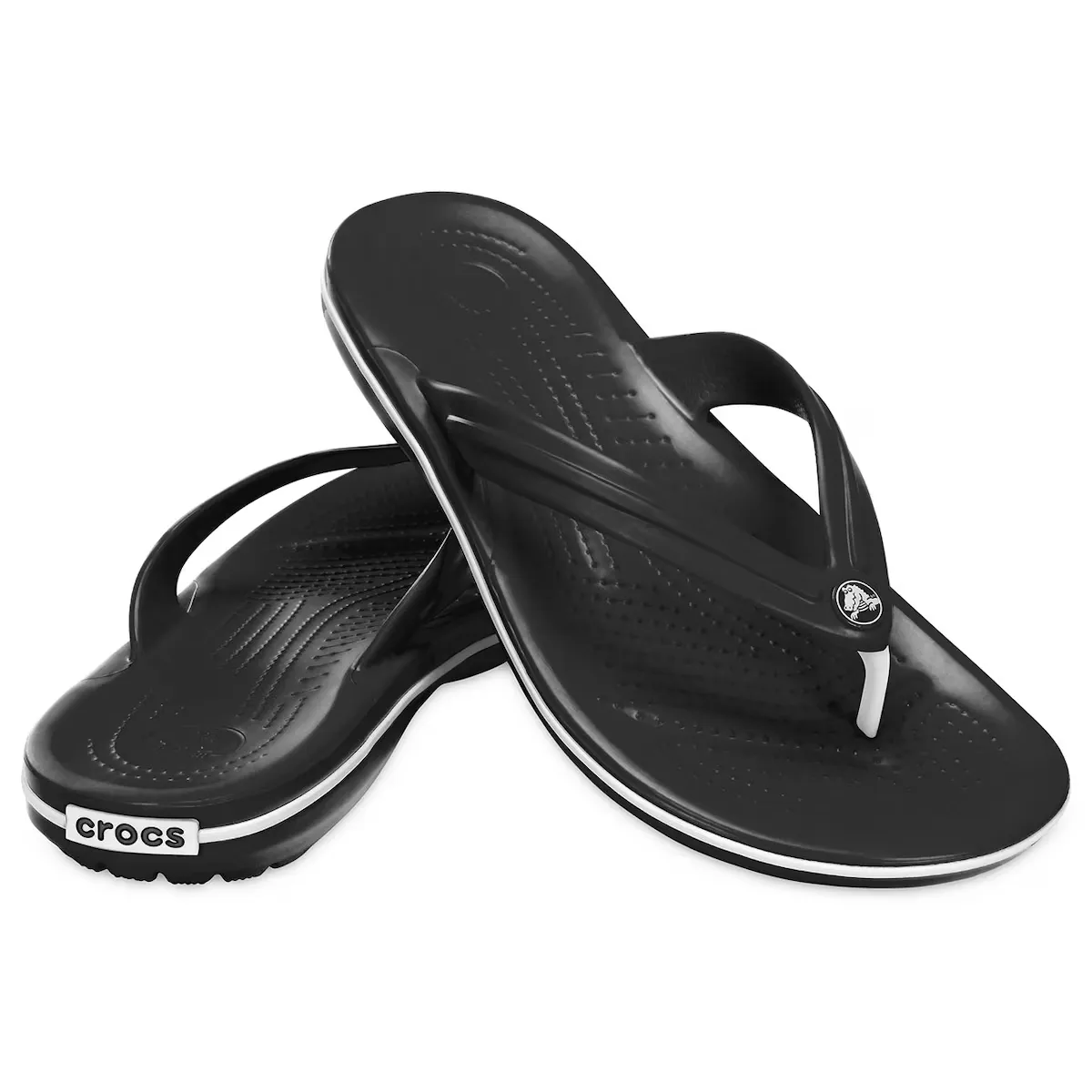 Шлепанцы унисекс Крокс Шлепанцы Crocs, чёрный — фото 2