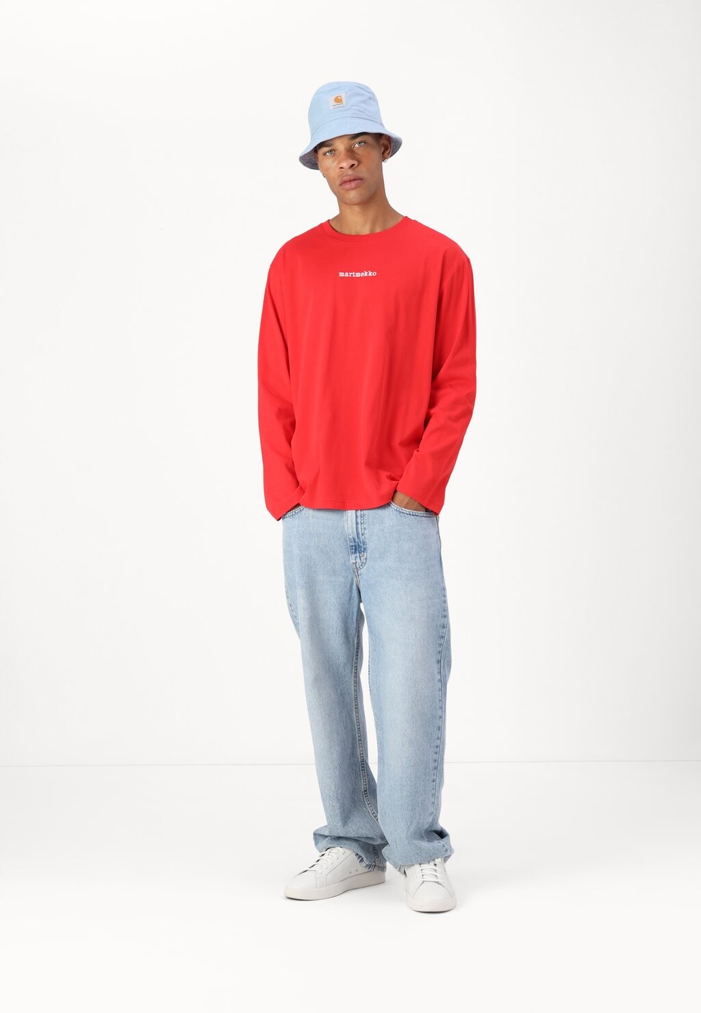

Топ с длинными рукавами BIITTI LOGO PLACEMENT UNISEX Marimekko, розовый
