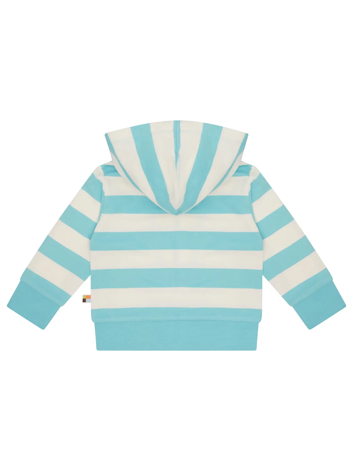 Толстовка на молнии 'Sweatjacke mit Blockstreifen' Loud + Proud, Cyan Blue — фото 2