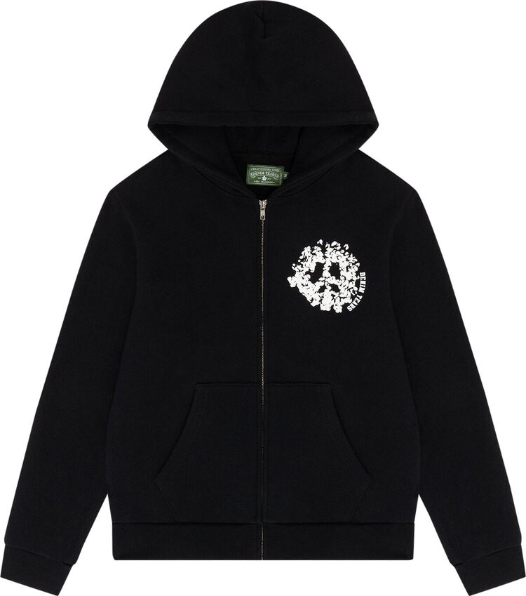 

Худи Denim Tears University Zip 'Black', черный