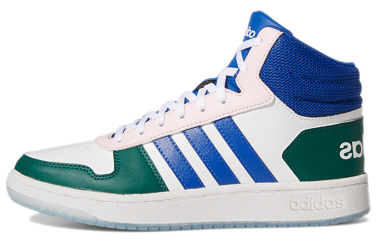 

Кроссовки Adidas Neo Hoops 2.0 Vintage Basketball Female, белый/синий/зеленый