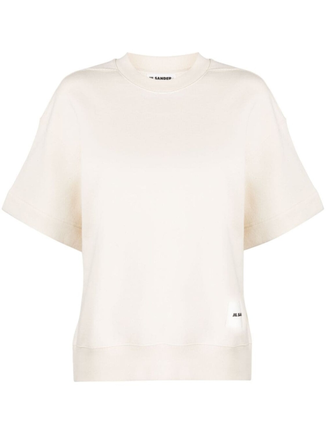 

Jil Sander футболка с нашивкой-логотипом, нейтральный цвет