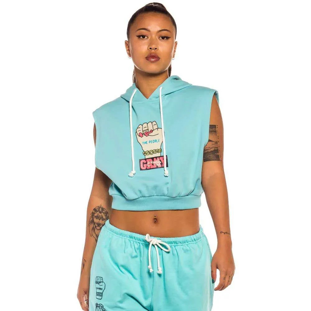 

Худи Grimey Day Dreamer short sleeve, синий