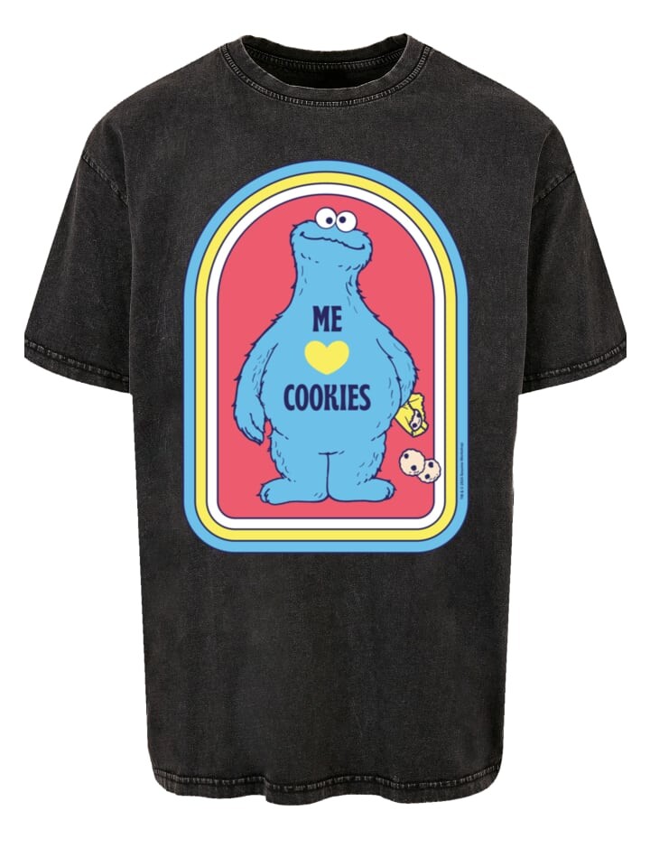 

Футболка F4NT4STIC Oversize T-Shirt Sesamstraße Cookie Monster Me, черный