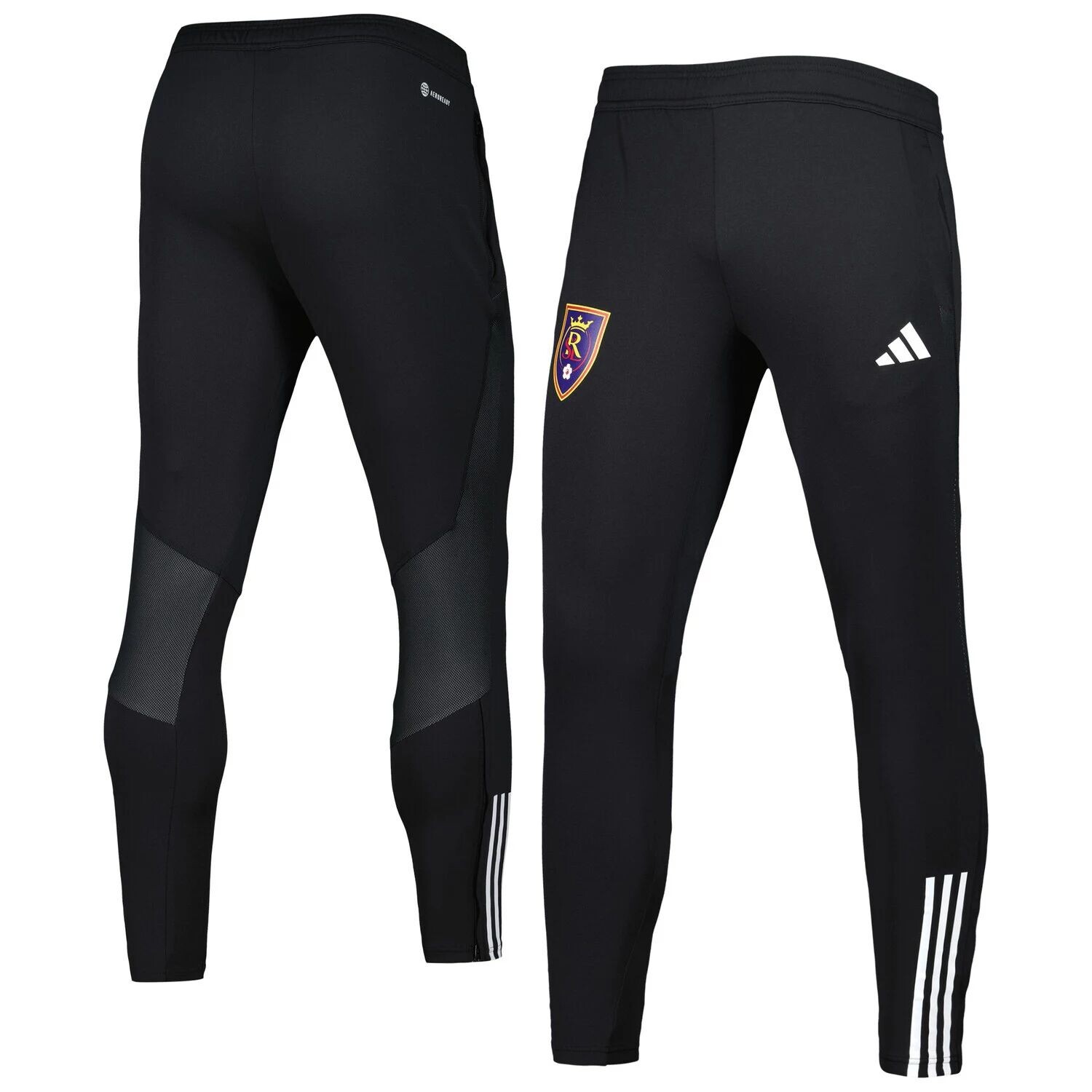 

Мужские черные тренировочные брюки Real Salt Lake 2023 On-Field Team Crest AEROREADY adidas, Черный, Мужские черные тренировочные брюки Real Salt Lake 2023 On-Field Team Crest AEROREADY adidas