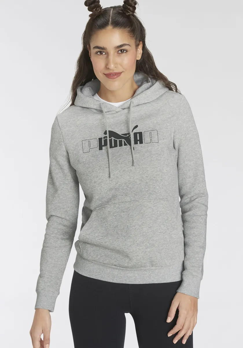 

Толстовка PUMA с капюшоном "ESS+ LOGO LAB HOODIE FL", серый