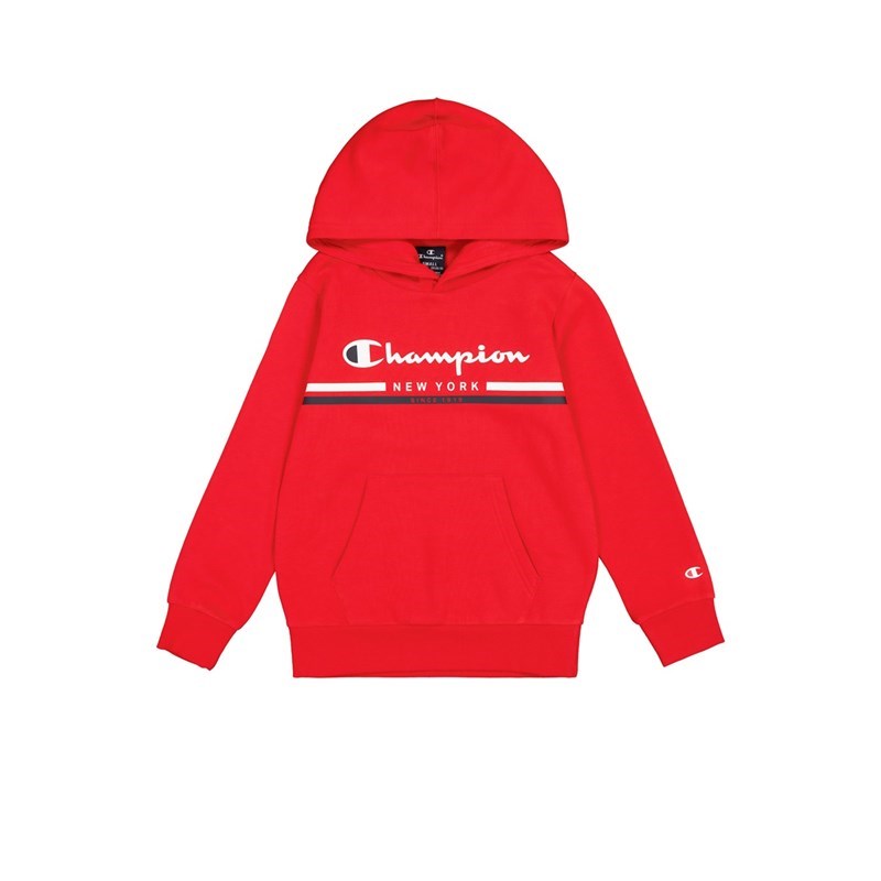 

Детская толстовка с капюшоном Champion, красный