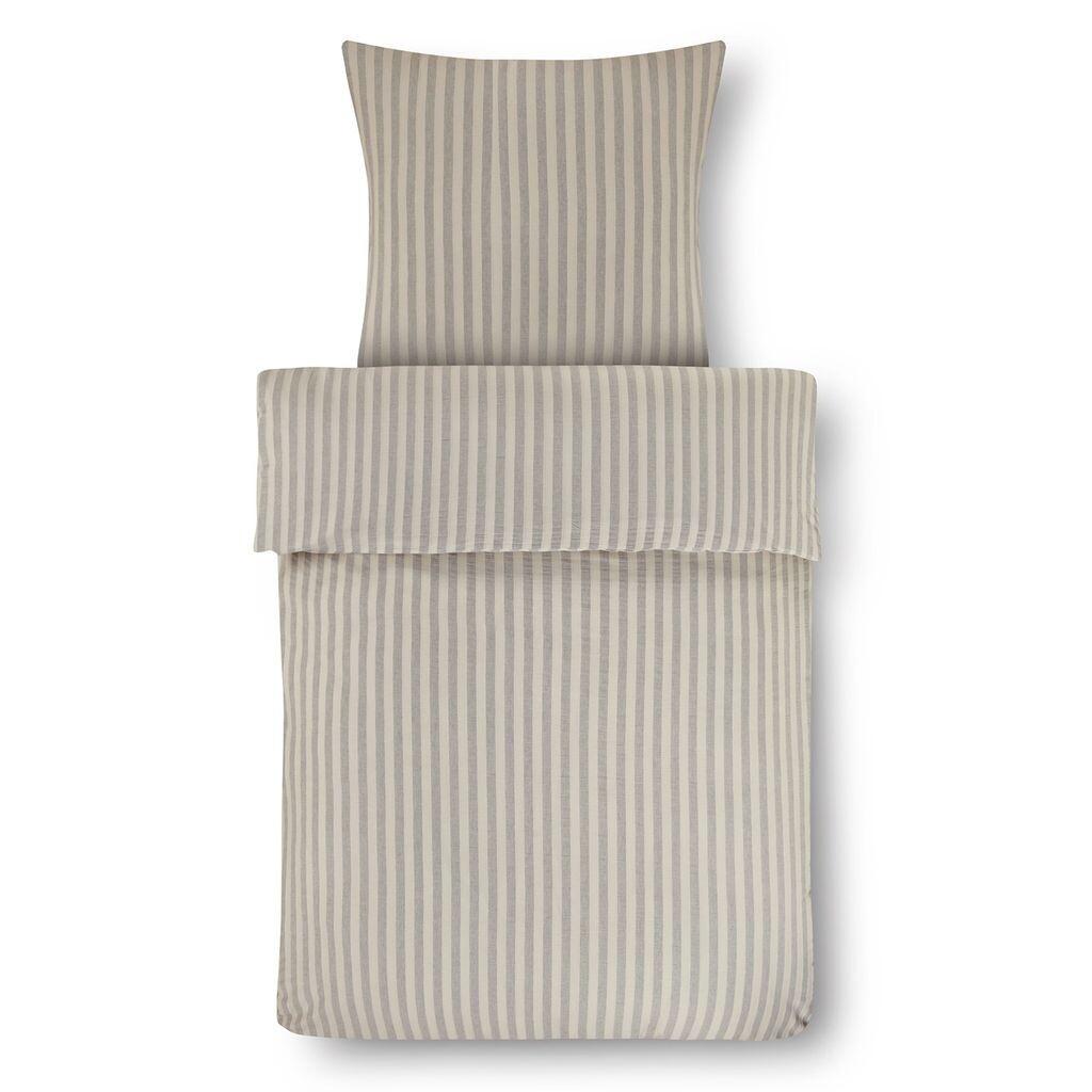 

Комплект постельного белья из хлопчатобумажной ткани, окрашенный в 2 предмета, цвет серый - кремовый, 155х220 см Eftelia Textile GmbH