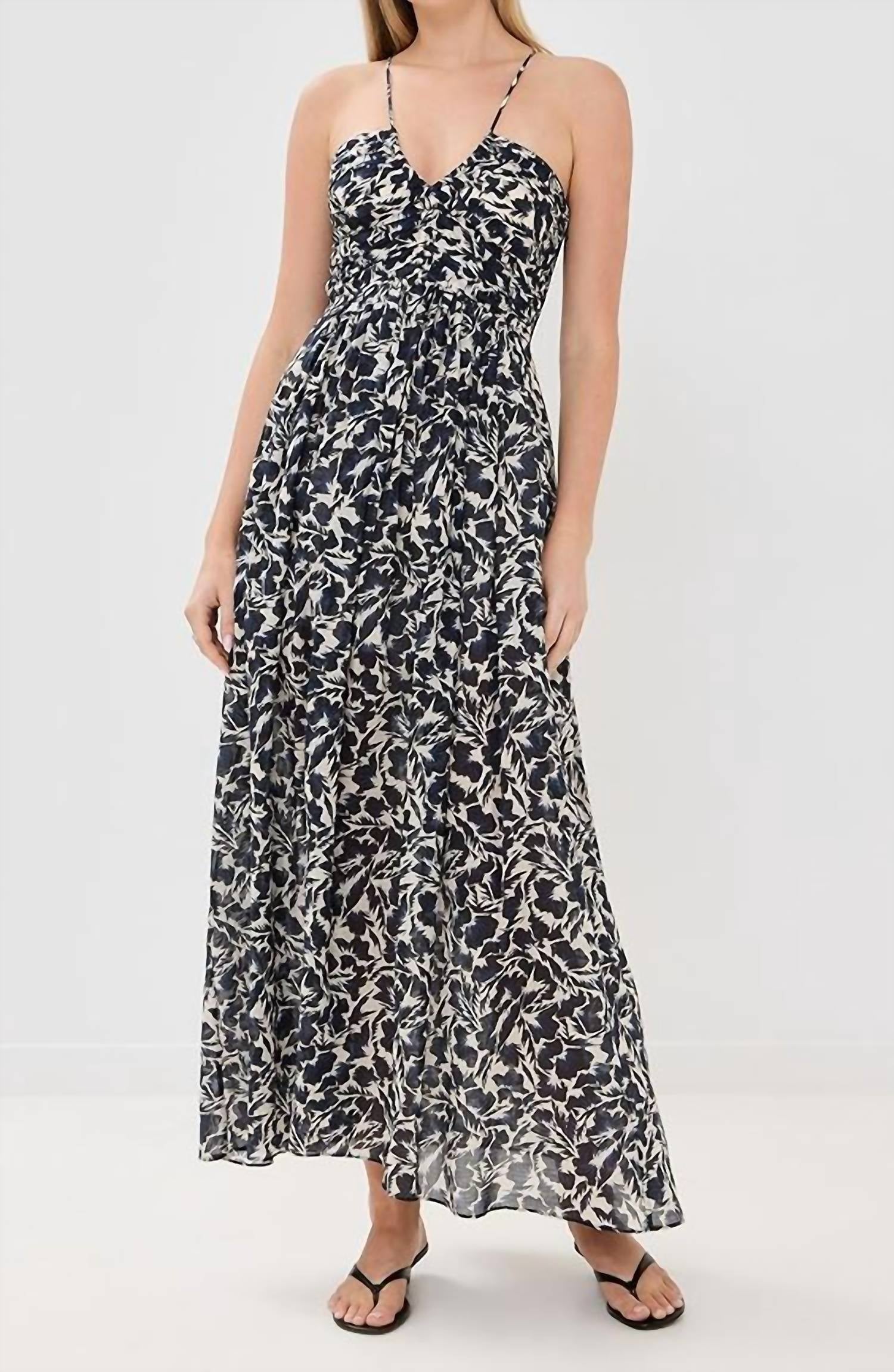 

Платье Romy в синем и кремовом цветах A.L.C.