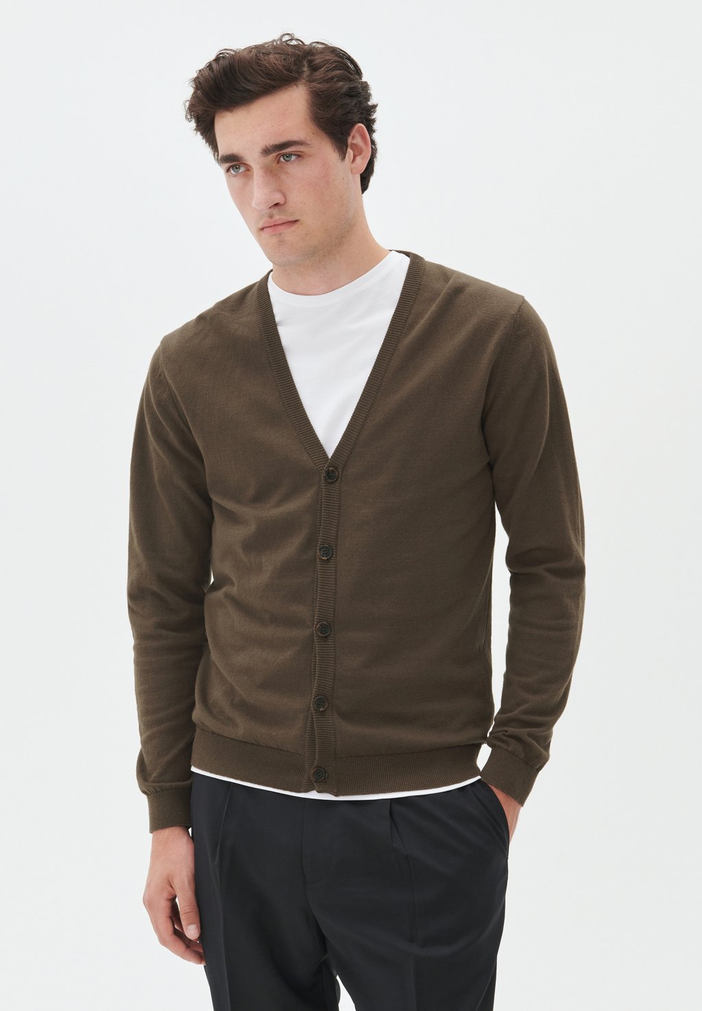 

Кардиган MAJAMBON V NECK Matinique, коричневый