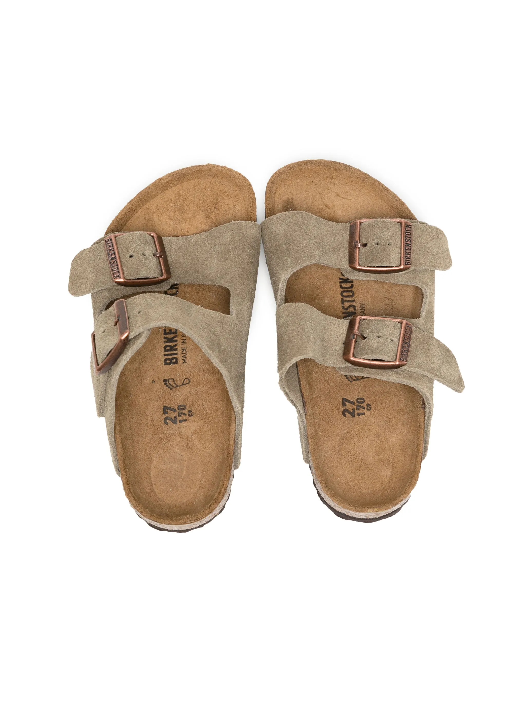 Сандалии Arizona с открытым носком Birkenstock Kids, бежевый — фото 3