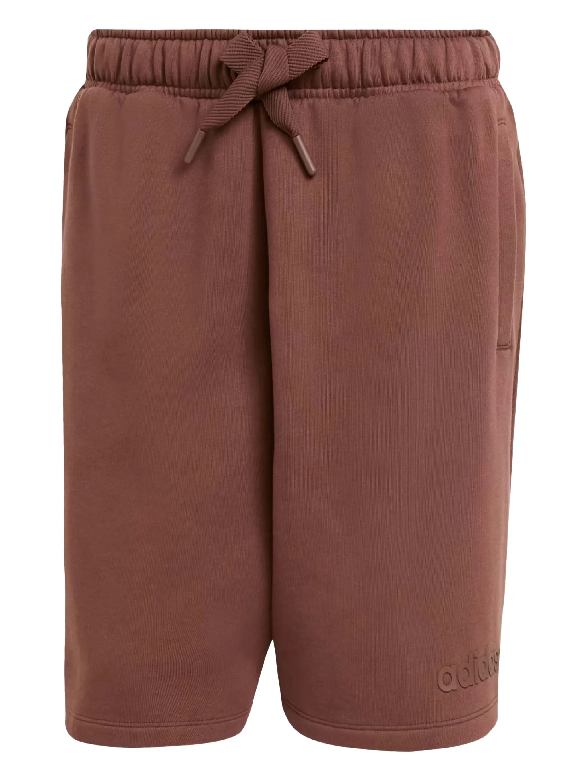 

Флисовые шорты Essentials с логотипом Adidas, коричневый