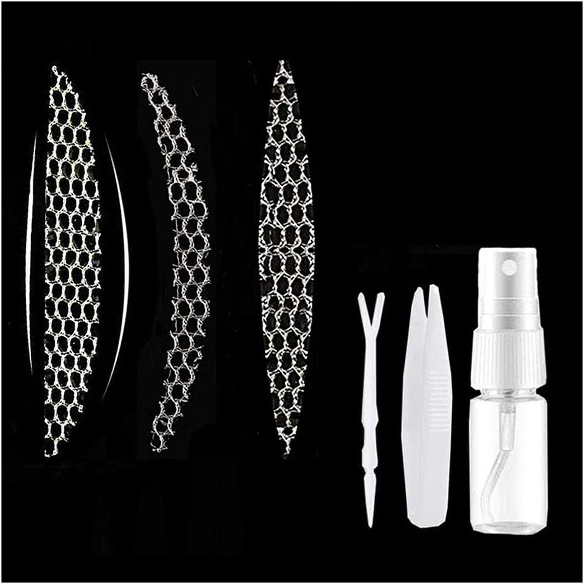 Сетчатая лента для век Mesh Tape, 768 шт, 3 типа (толстый, обычный, тонкий), для двойного века, невидимая