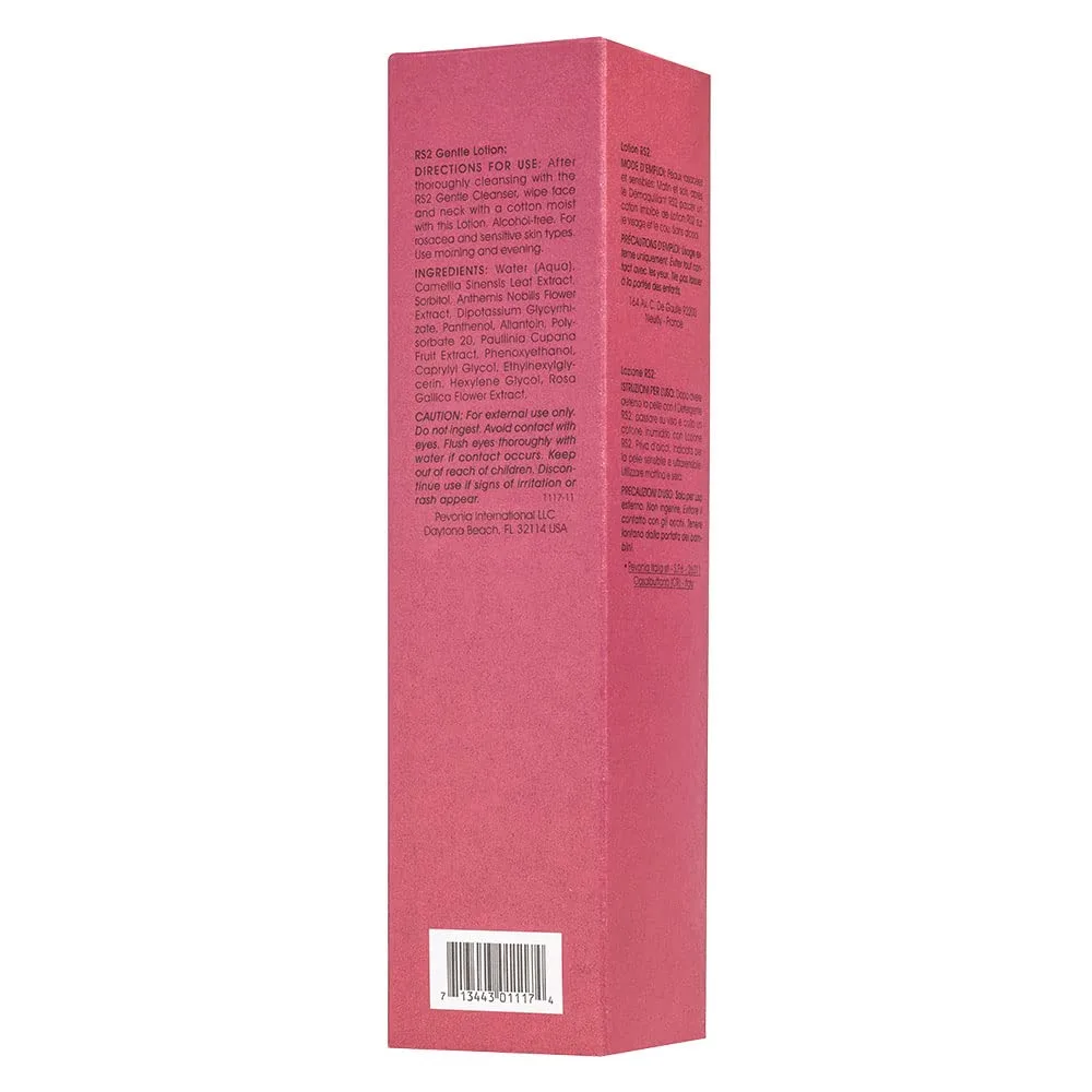 Pevonia Ligne Rose RS2 Gentle Lotion для лица и шеи - уход при розацеа, уменьшение покраснений, восстановление чувствительной кожи, 118 мл, red — фото 3