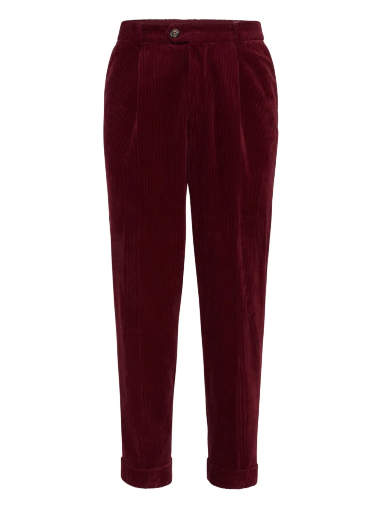 

Brunello Cucinelli зауженные брюки со складками, красный