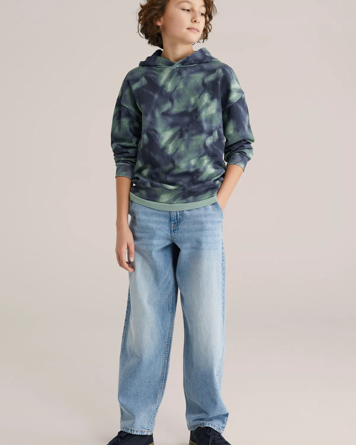 Толстовка We Fashion, Green/Dark Green — фото 4