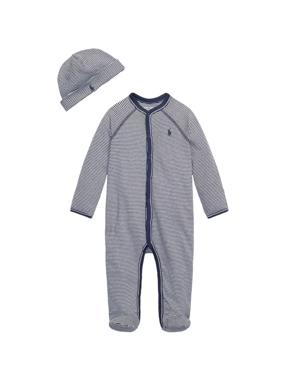 Полосатый комплект детской одежды Polo Ralph Lauren Kids, синий
