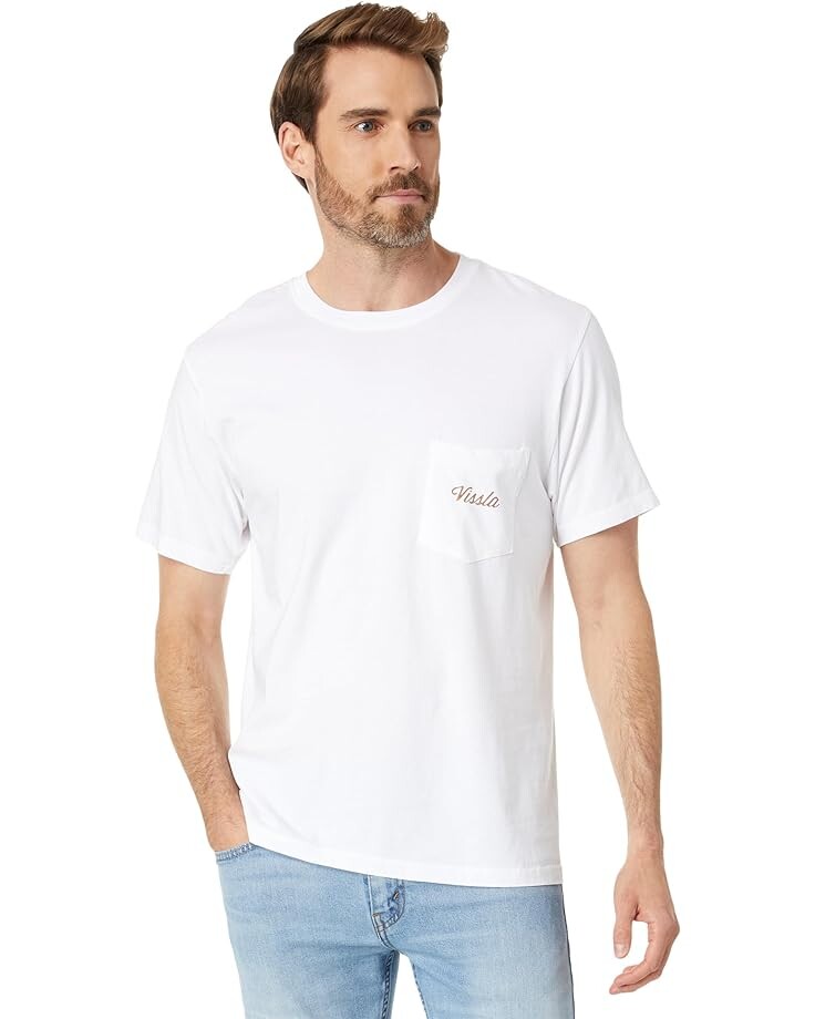

Футболка VISSLA Badge Premium Pocket Short Sleeve Tee, белый