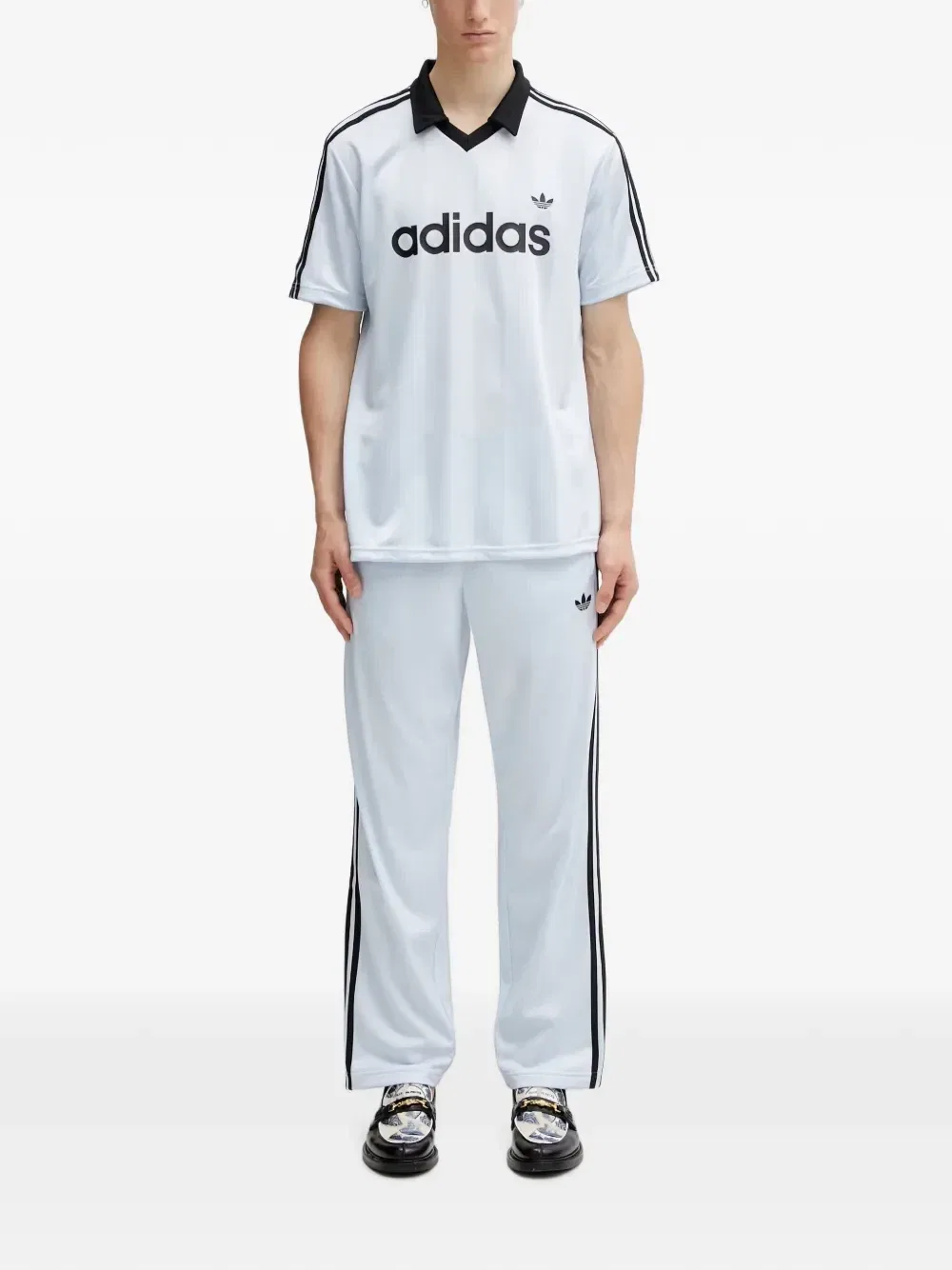 Спортивные брюки Firebird с боковыми полосками Adidas, синий — фото 2