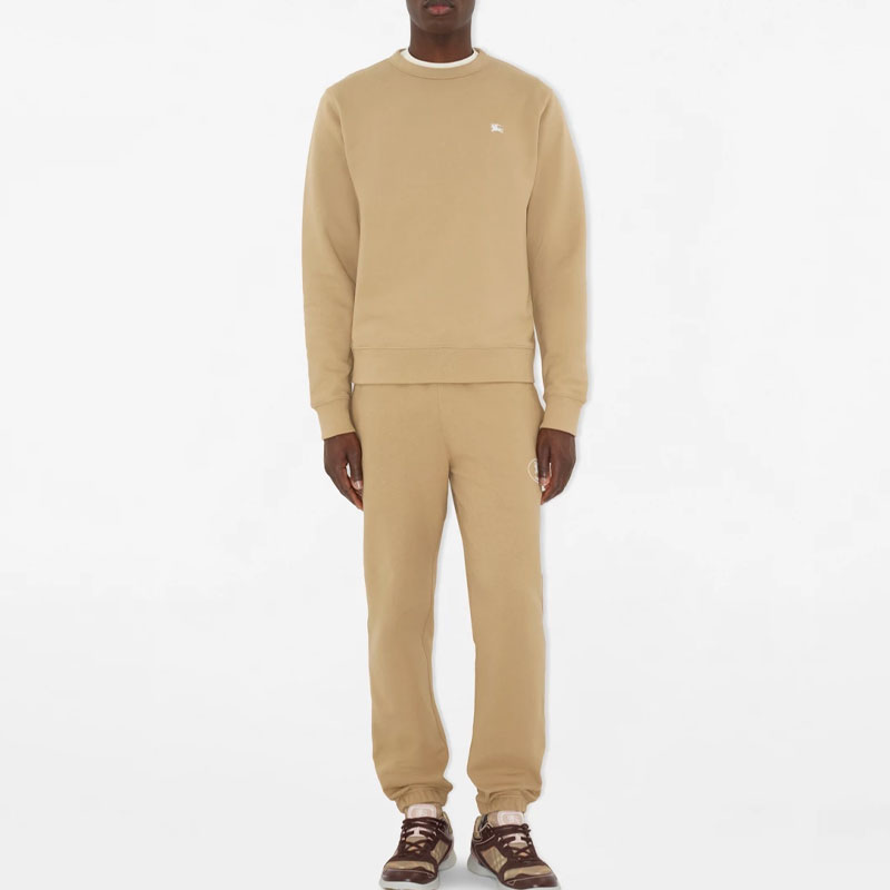 Спортивные брюки Burberry, хлопковые, коричневый — фото 3
