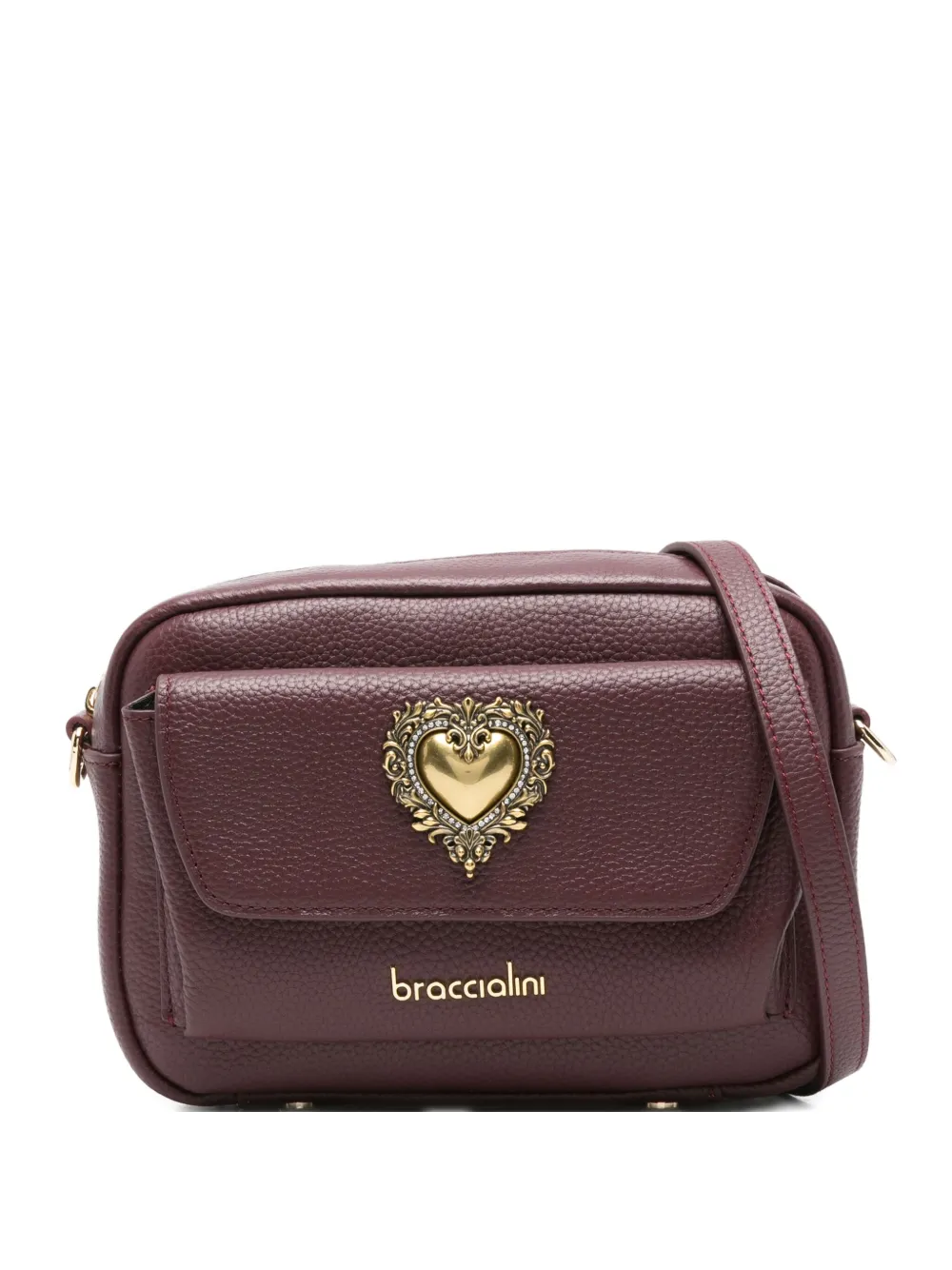 

Сумка через плечо с аппликацией Braccialini, красный