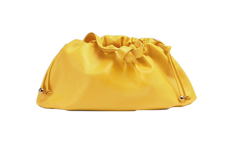 

Bottega Veneta Женский рюкзак-клатч из коровьей кожи, цвет крессово-желтый