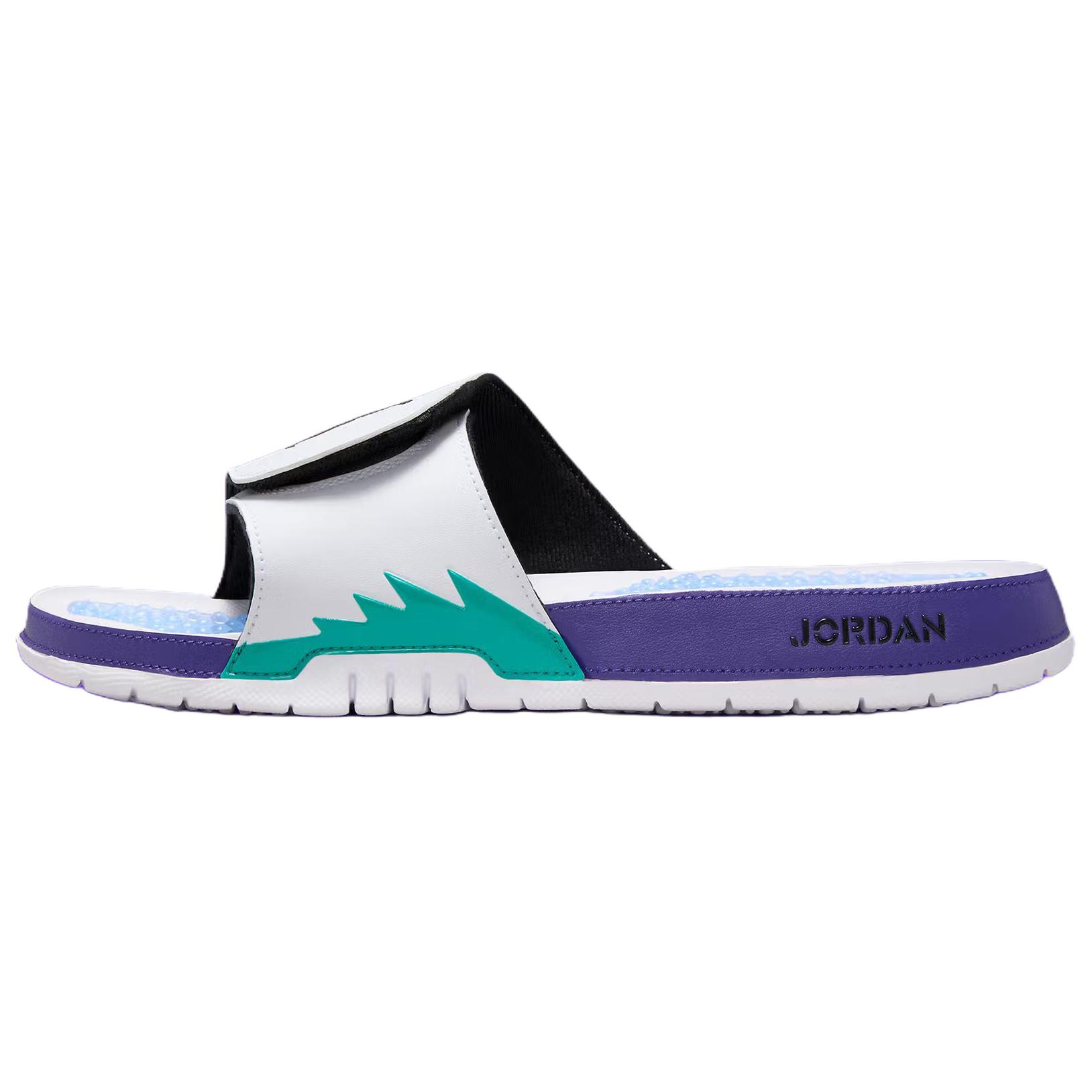 

Jordan Сандалии Hydro 5 Retro Slide White New Emerald Grape Ice Black