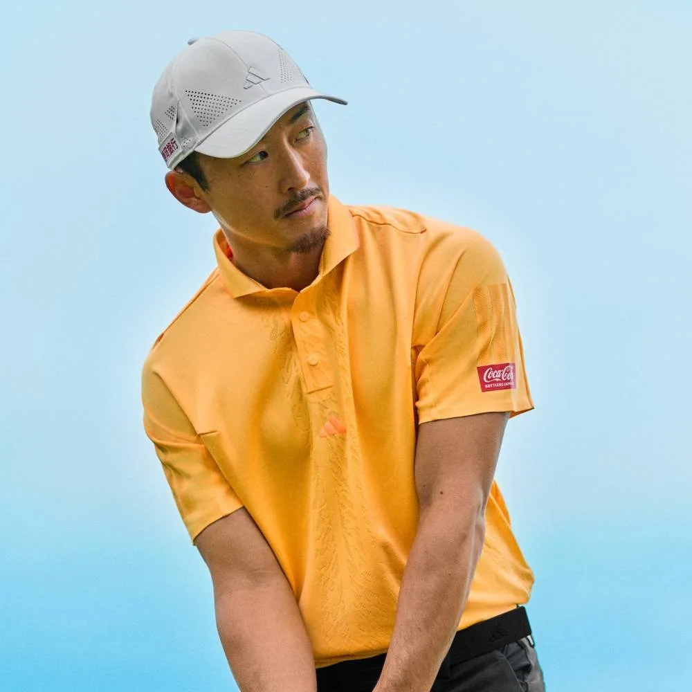 Футболка-поло Ultimate 365 Tour ClimaCool Jacquard с коротким рукавом Adidas, orange