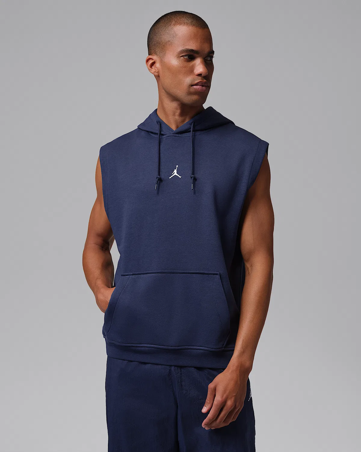 Мужская безрукавка-худи Dri-FIT Jordan Sport Crossover, Midnight Navy